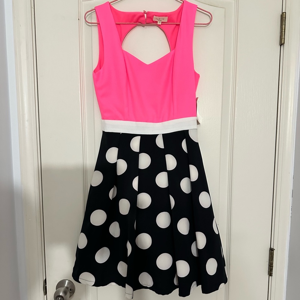 Pink with Polka Dot dress